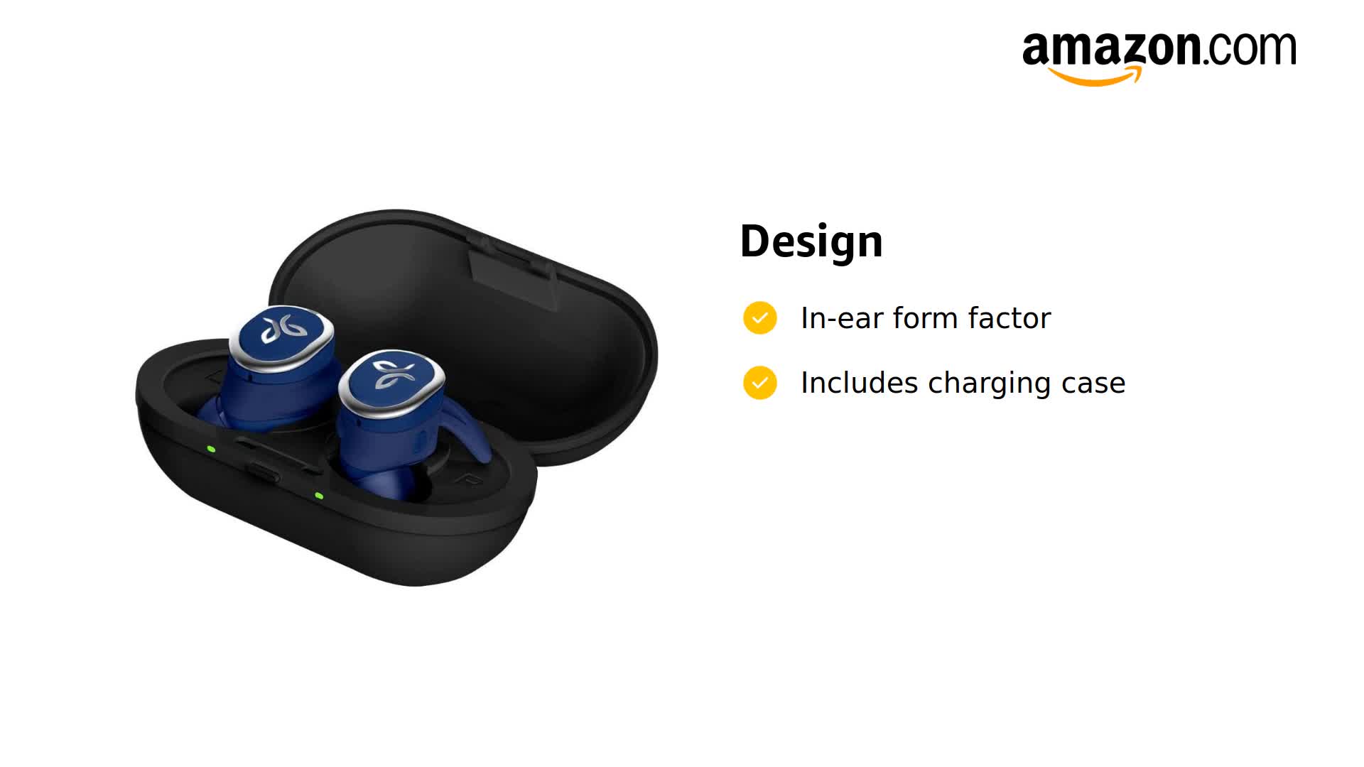 Amazon.com: JAYBIRD RUN TRUE WIRELESS SPORT HEADPHONES BLUE STEEL